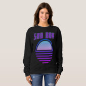 Ästhetik Vaporwave Retro 90er 80er Trauriger Junge Sweatshirt (Vorne ganz)