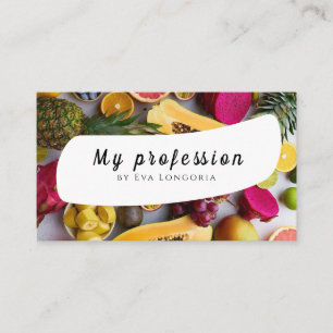 Ästhetik Vegetables Illustration Visitenkarte