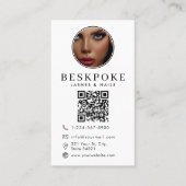 Ästhetiker Foto-Feed-Grid Social Media QR-Code Visitenkarte (Vorderseite)