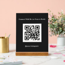 Ästhetiker Holzkohle-QR-Code-Buchung
