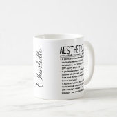 Ästhetiker Kaffeetasse (VorderseiteRechts)