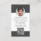Ästhetiker Med Spa Luxus Schönheit QR-Code Visitenkarte (Rückseite)