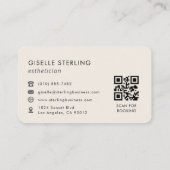 Ästhetiker-QR-Code  Visitenkarte (Rückseite)