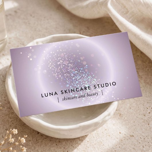 Ästhetikerin Celestial Glow Modern Soft Lavender Visitenkarte