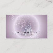 Ästhetikerin Celestial Glow Modern Soft Lavender Visitenkarte (Vorderseite)