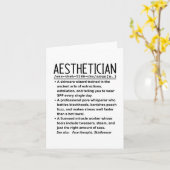 Ästhetikerin Karte (Gelbe Blume)