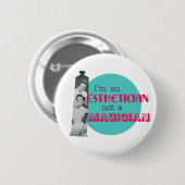 Ästhetikerin Kein Magier Lustiger Retro-Button Button (Vorne & Hinten)