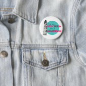 Ästhetikerin Kein Magier Lustiger Retro-Button Button (Beispiel)