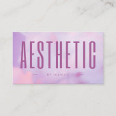 Ästhetikerin Lila Holografisch Visitenkarte (Vorderseite)