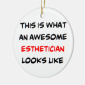 Ästhetikerin, phantastisch keramik ornament (Links)