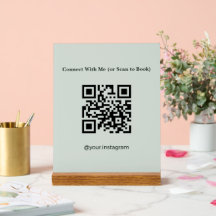 Ästhetikerin Sage Green QR-Code-Buchung