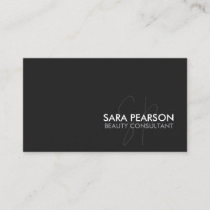 Ästhetikerin Schönheitssalon-Monogramm Schönheit Visitenkarte