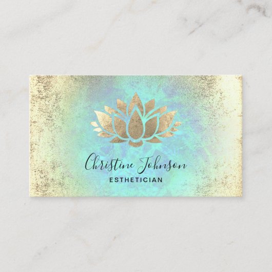 Ästhetikerlotus Visitenkarte (Vorderseite)