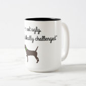 "Ästhetisch angefochtene" Pudelpointer Zweifarbige Tasse (VorderseiteRechts)