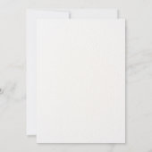 Ästhetisch-blaue Blumengartenhochzeit Save The Date (Rückseite)