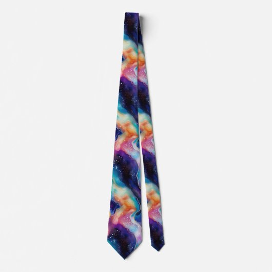 Ästhetisch bunt agiles Regenbogen-Glitzer Textur Krawatte (Vorderseite)