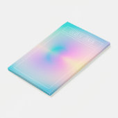 Ästhetisch bunt positive Aura strahlend Post-it Klebezettel (angewinkelt)