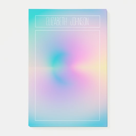 Ästhetisch bunt positive Aura strahlend Post-it Klebezettel (Vorderseite)