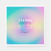 Ästhetisch bunt positive Aura strahlend Serviette (Vorderseite)