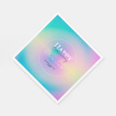 Ästhetisch bunt positive Aura strahlend Serviette (Ecke)