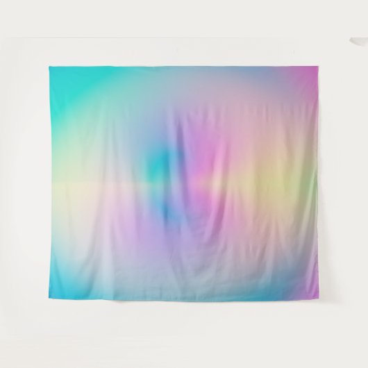 Ästhetisch bunt positive Aura strahlend Wandteppich (Vorderseite (Horizontal))