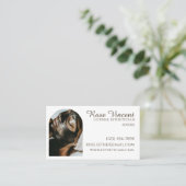 Ästhetisch Einfach Moderner Wellness-Center Beauty Visitenkarte (Stehend Vorderseite)