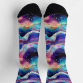 Ästhetisch farbenfroh moderner Regenbogen-Ager Gli Socken (Oben)