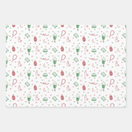 Ästhetisch farbige Muslime Ramadan und Eid Geschenkpapier Set