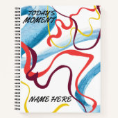 Ästhetisch farbiges Hardcover-Notebook Notizblock (Vorderseite)