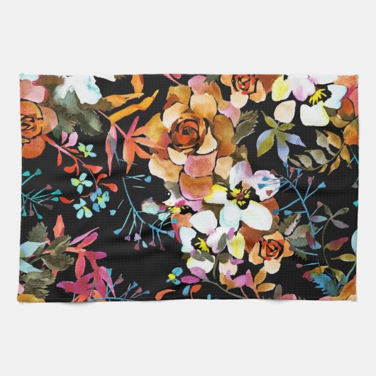 Ästhetisch floral geschirrtuch (Horizontal)