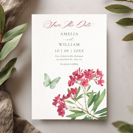 Ästhetisch floral save the date