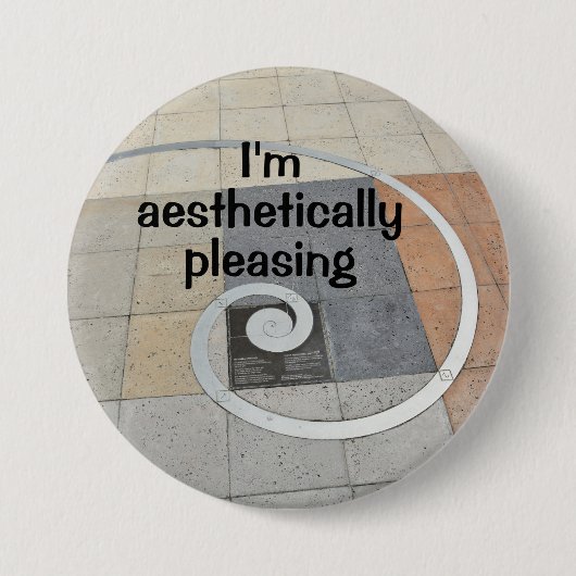 Ästhetisch gefällt mir der Goldene Geist Button (Vorderseite)