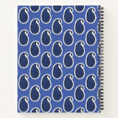 Ästhetisch gestaltetes Journal mit Paisley-Kunst Notizblock (Rückseite)