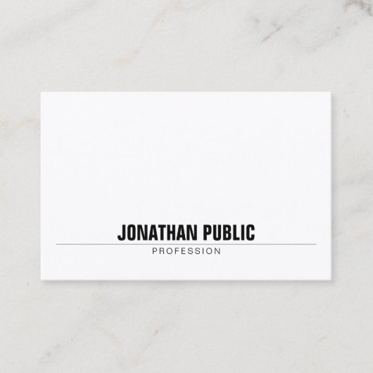 Ästhetisch Minimalistisch Beruflich modern einfach Visitenkarte (Vorderseite)