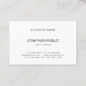 Ästhetisch Minimalistisch Beruflich modern einfach Visitenkarte (Rückseite)