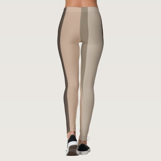 Ästhetisch modernes Linienmuster Leggings (Rückseite)