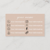 ästhetisch | neutral | Floral | Visitenkarte (Rückseite)