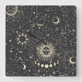 ästhetisch quadratische wanduhr