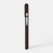 Ästhetisch reiches Espresso-Braun iPhone 16 Case | Hülle (Linke Seite)