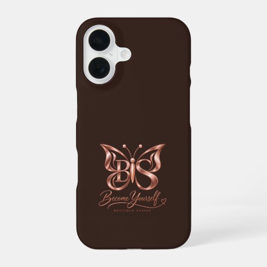 Ästhetisch reiches Espresso-Braun iPhone 16 Case | Hülle (Rückseite)