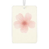 Ästhetisch-rosa Blume Autolufterfrischer (Rückseite)