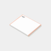 Ästhetisch rosa Grenze Post-it für Schule, Büro, Klebezettel (angewinkelt)