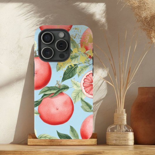 Ästhetisch rosa, pastellblau und goldgrapefruit Case-Mate iPhone hülle