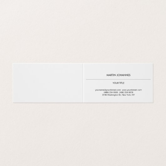 Ästhetisch Schlicht Beruflich Visitenkarten (Außenseite Aufgefaltet)