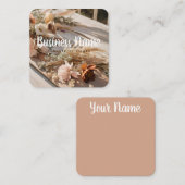 ästhetisch | sonnig | Boho | Floral | Visitenkarte (Vorne/Hinten)