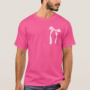 Ästhetisch Trendy Pink Coquette Bow T - Shirt