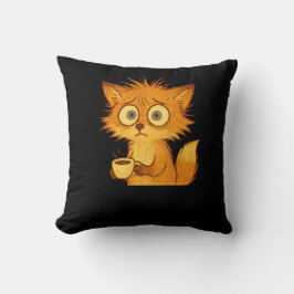 Ästhetisch überforderter Fuchs • Cute Chaos Coffee Kissen