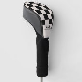 Ästhetisch überprüfte Retro-Mit Monogramm Initiale Golf Headcover (angewinkelt)