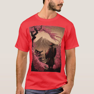 Ästhetisch Vintag Samurai Japanisch Art Samurai Re T-Shirt
