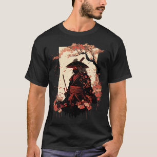 Ästhetisch Vintag Samurai Japanisch Art Samurai Re T-Shirt